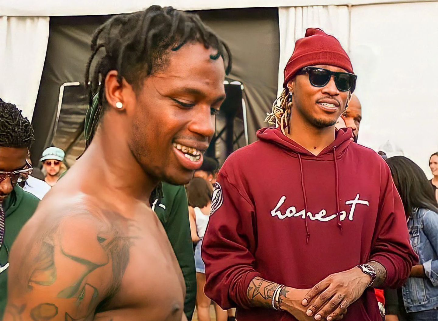 Apr?�s la trag?�die Astroworld, Travis Scott de retour avec Future dans un clip in?�dit