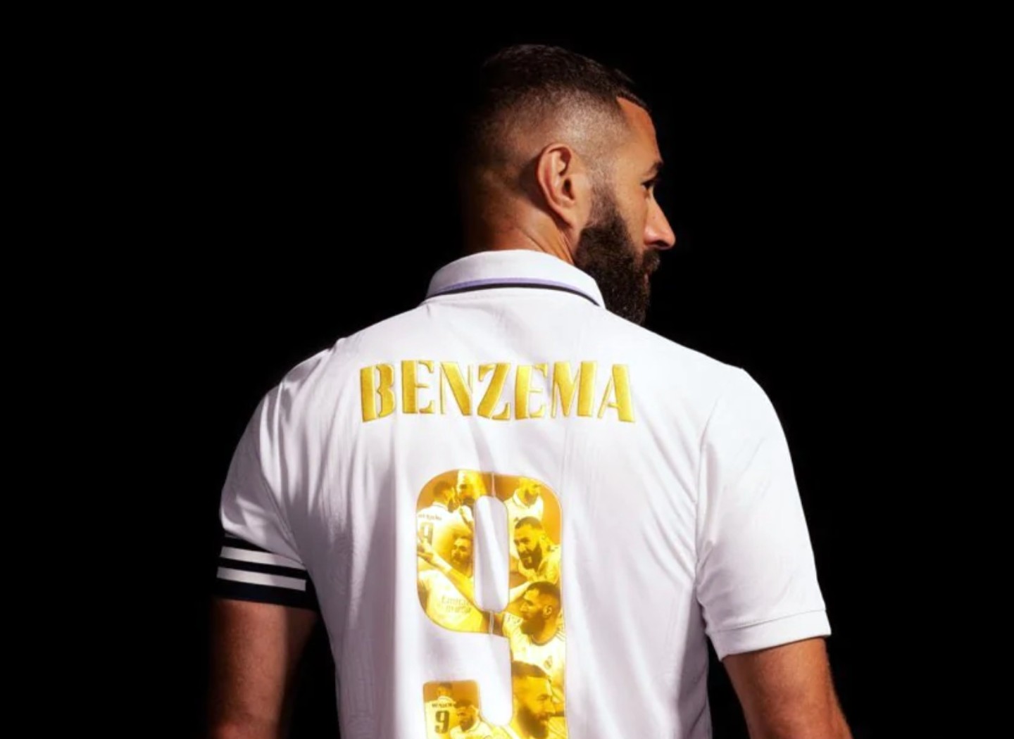 Maillot Real Madrid Karim Benzema - Version Ballon D'Or - Taille M - Adidas - Neuf